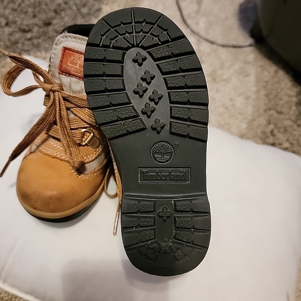 Timberland Kids Brown and Black Boots Size 9 - Picture 7 of 7